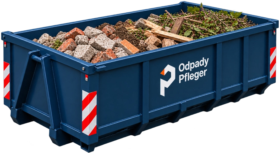 Střední kontejner 11 m³ / 2,5 tun