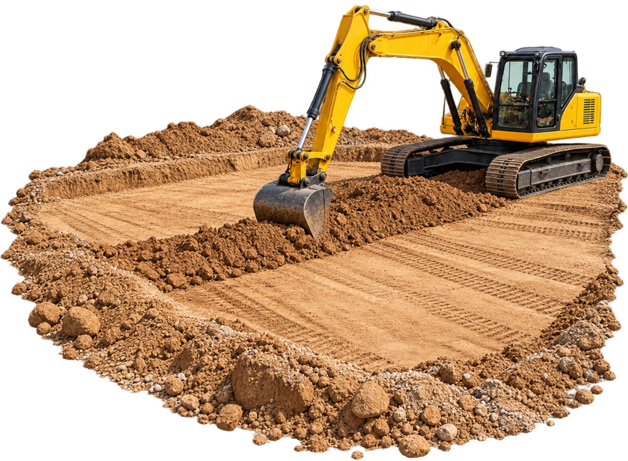 Terénní úpravy a skrývky